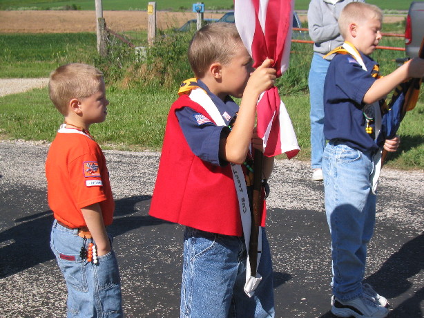 Boy Scouts from the Arenzville troop