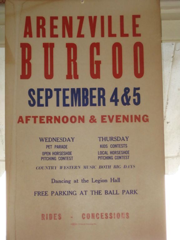 A Burgoo poster from years past is on display inside Haney's.